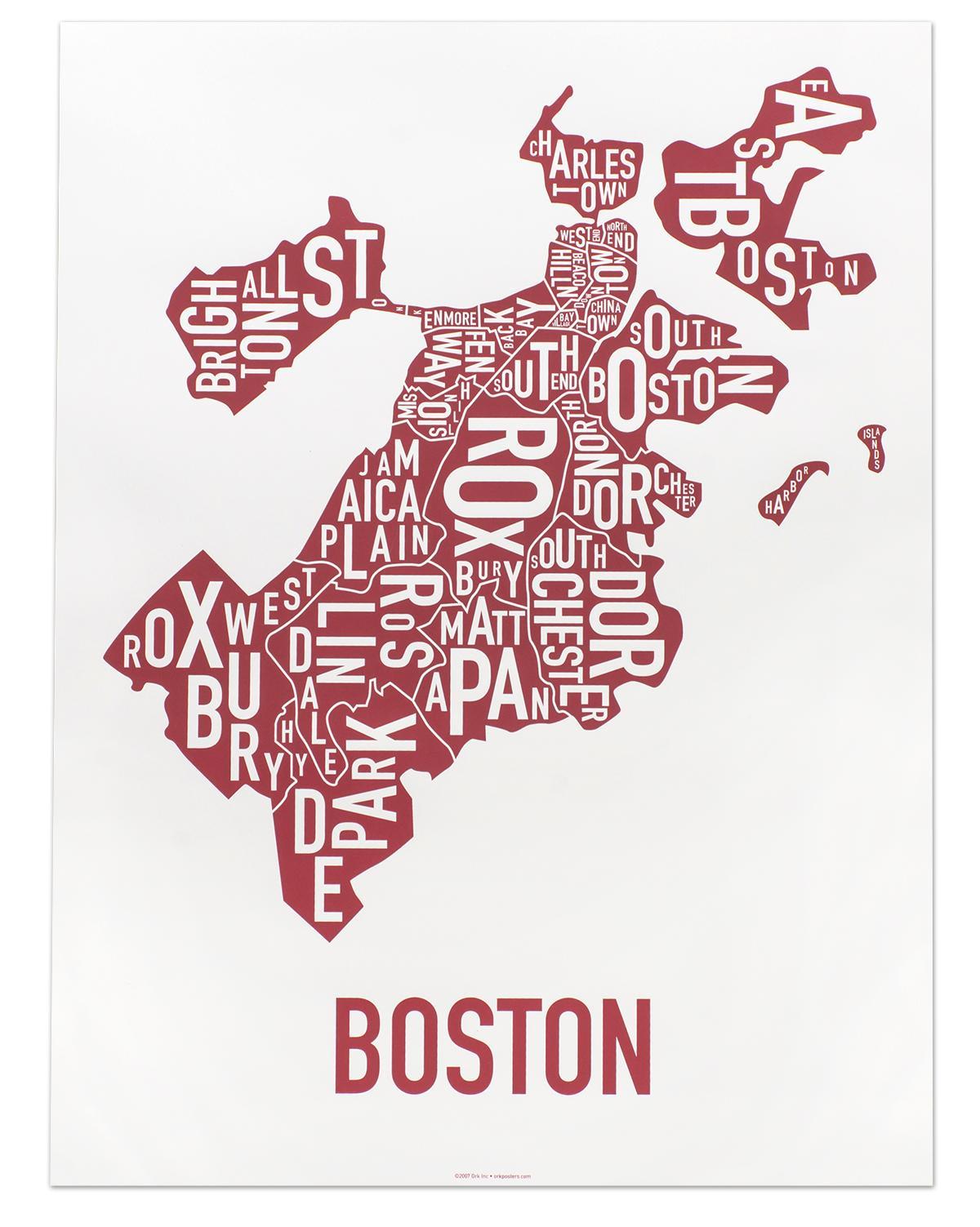 보스턴의 도시 지도