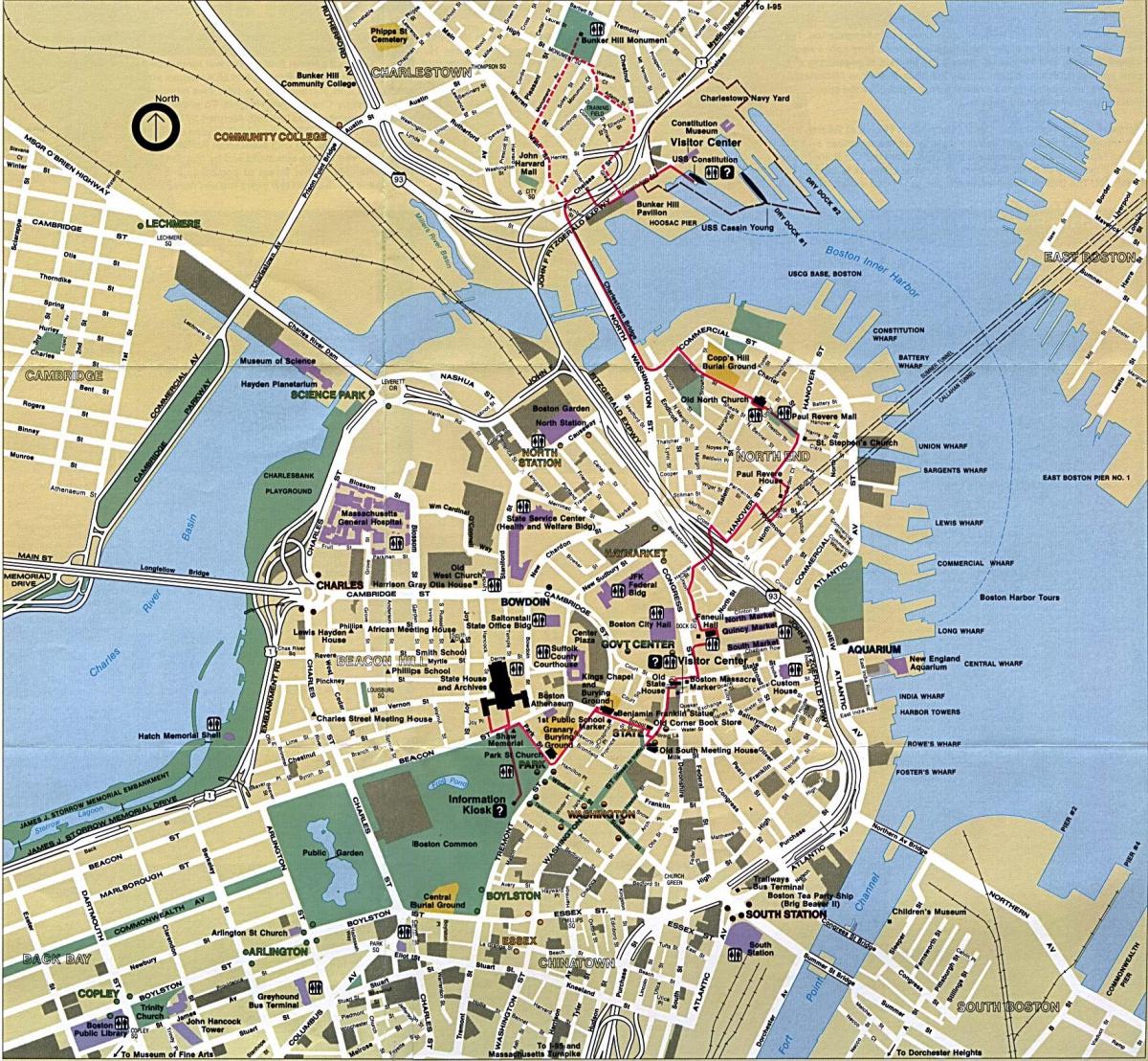 보스턴 도시 지도