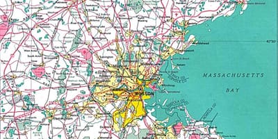 지도 더 보스턴 지역