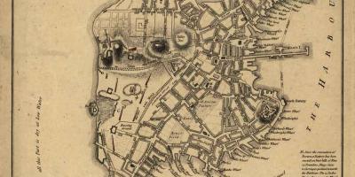지도의 역사적인 보스턴